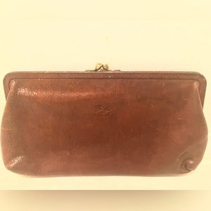 IL BISONTE Leather clutch